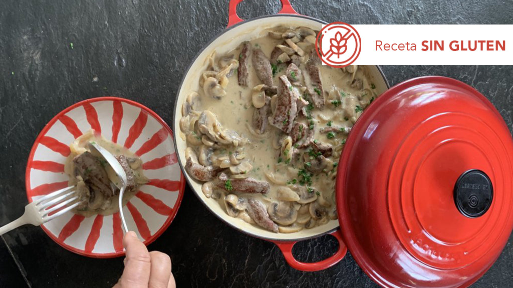 Receta de filetes Strogonoff